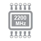     2200 MHz