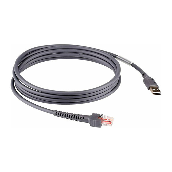 Защищенный прямой USB кабель для сканеров Zebra DS3608, LI3608